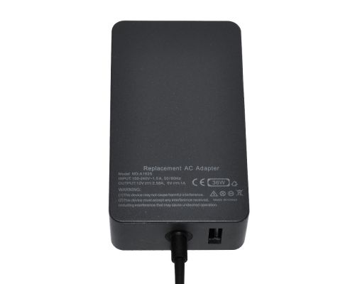Makki Laptop Adapter Microsoft Surface - 12V 2.58A 36W + USB 5V/1A - MAKKI-NA-MS-50, image , 5 image