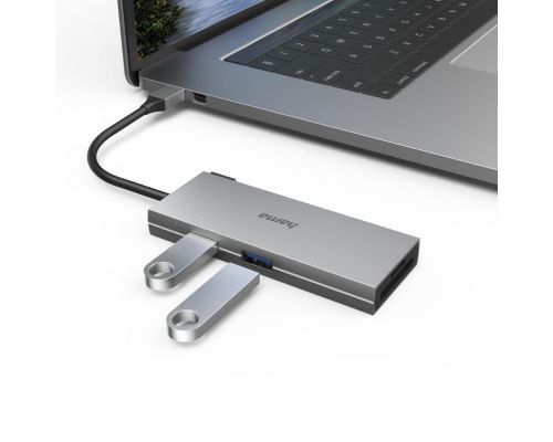 USB-C Hub, 6 Ports, 2 x USB-A, USB-C, HDMI, SD, microSD, image _ab__is.image_number.default
