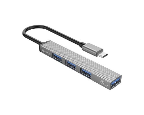 Orico USB3.0/2.0 HUB 4 port - Type-C input - AH-13-GY, image 