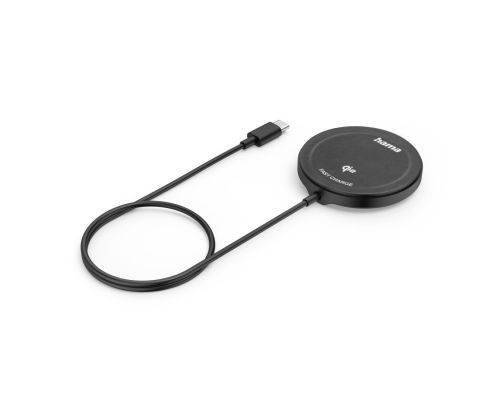 Hama Wireless Qi2 Charger, Inductive Charging Pad, Fast Charging, 15 W, black, image _ab__is.image_number.default