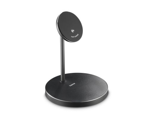 Hama Wireless Qi2 Charger, Inductive Fast Charging, Charging Station Stand, 15 W, image 