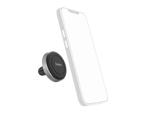 Hama "Magnet" Car Mobile Phone Holder for Grating, 360-degree Rotation, Universal, Alu, image , 5 image