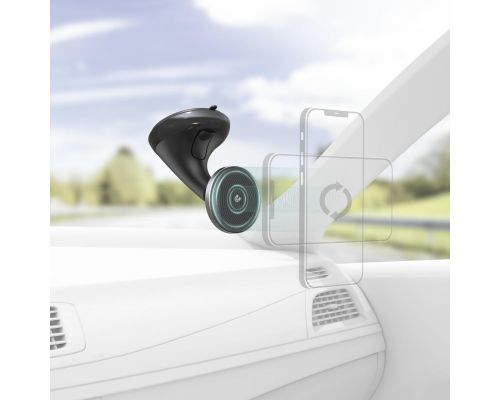 Hama "MagLock" Car Mobile Phone Holder, Magnetic Mobile Phone Holder with Suctio, image , 2 image