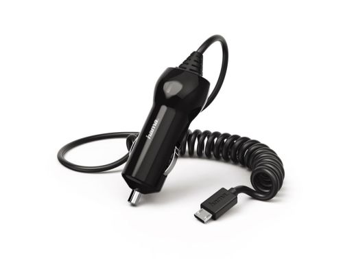 Hama Car Charger, Micro-USB, 1.2 A, black, image 