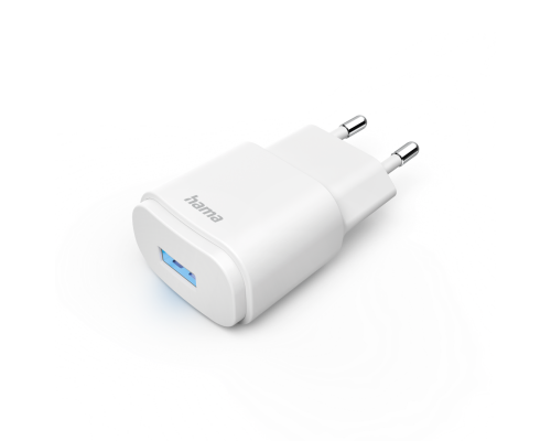 Hama Charger with USB-A Socket, 6 W, white, image _ab__is.image_number.default