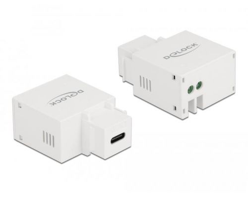 Delock Keystone Module USB Type-C Charging Port 2.1 A white, image 
