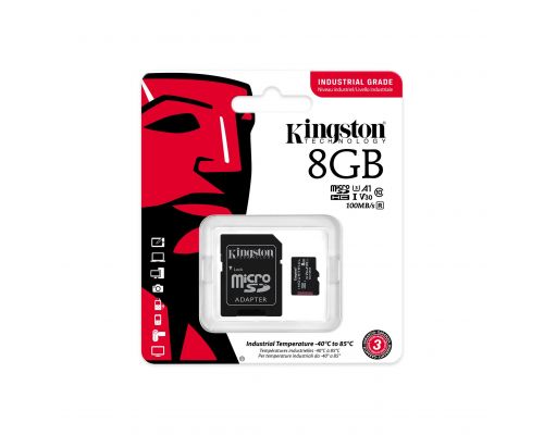 Memory card Kingston Industrial microSDHC/SDXC 8GB, Class 10, image 