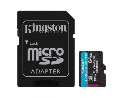 Memory card Kingston Canvas Go! Plus Gen4 microSDXC 64GB, image 
