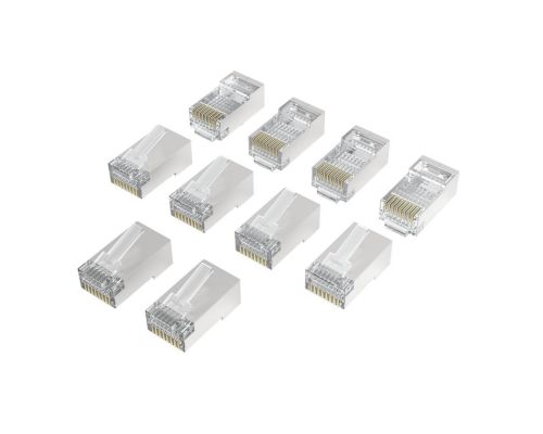 Hama Network Plug, CAT 6a, 10 Gbit/s, Shielded, 10 Pcs, image , 2 image