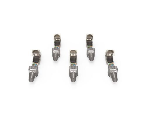 Hama Network Plug, CAT 6a, 10 Gbit/s, Shielded, Tool-free installation, 5 Pcs., image _ab__is.image_number.default