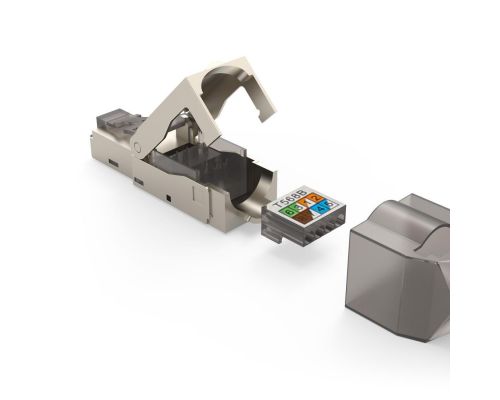 Hama Network Plug, CAT 6a, 10 Gbit/s, Shielded, Tool-free installation, 5 Pcs., image _ab__is.image_number.default