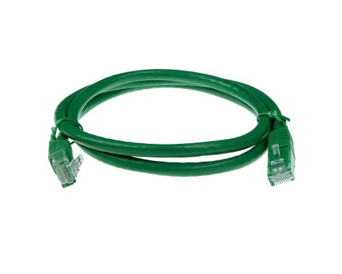 Green 5 meter U/UTP CAT6 patch cable with RJ45 connectors, image , 2 image
