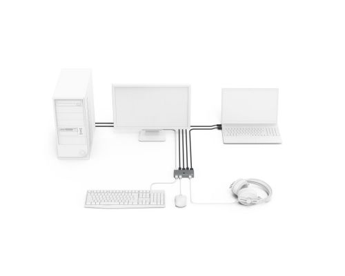 Hama "Connect2Switch" KVM Switch, incl. Cable, 4 Ports, image _ab__is.image_number.default