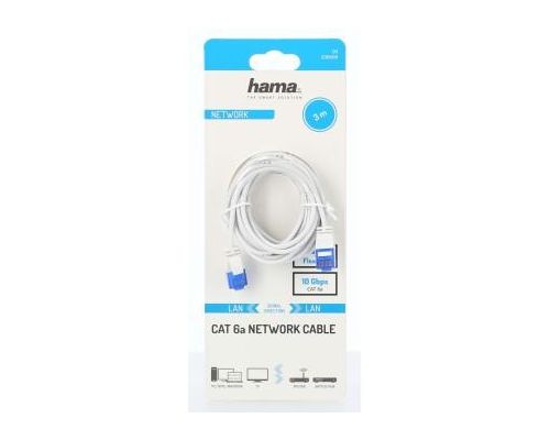 Hama "Flexi-Slim" Network Cable, CAT 6a, 10 Gbit/s, U/UTP, 3.00 m, image _ab__is.image_number.default