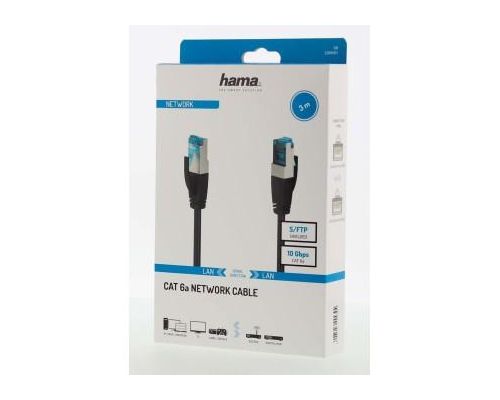 Hama Network Cable, CAT 6a, 10 Gbit/s, S/FTP Shielded, 3.0 m, image _ab__is.image_number.default