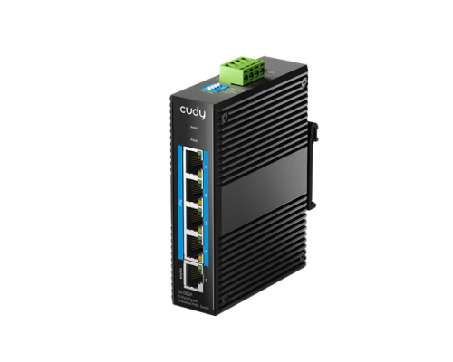 Cudy IG1005P Industrial 5-Port 10/100/1000M PoE+ Switch 65W, image 