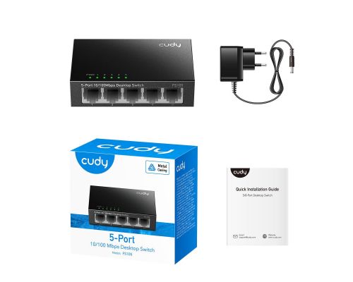 Switch Cudy FS105, 5-Port 10/100 Mbps RJ 45, image _ab__is.image_number.default
