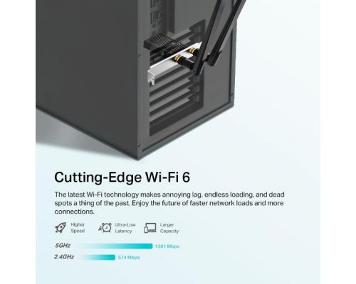 Wireless adapter TP-LINK Archer TX20E, PCIe, 1800Mbps, Wireless AX, 2.4GHz /5GHz, BT 5.2, 2x external antennas, image _ab__is.image_number.default