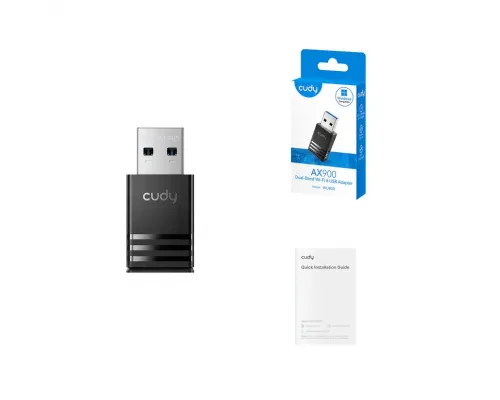 Wireless Nano Adapter Cudy WU300 WiFi 6, 286 Mbps, USB 2.0, image , 4 image