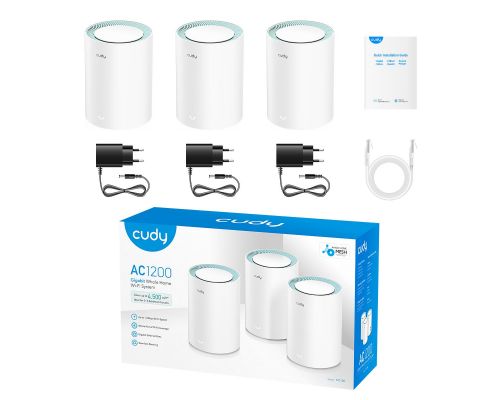 Cudy M1300, 3-pack, AC1200 Dual Band, 2.4/5 GHz, 300 -  867 Mbps, image , 4 image