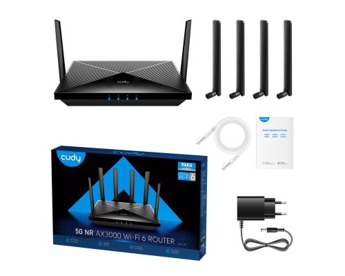 Wireless Router Cudy P5, 5G SA/NSA AX3000 Wi-Fi 6 CPE, image _ab__is.image_number.default