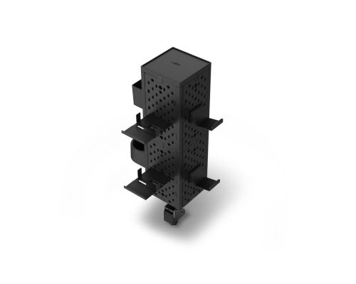 uRage Peg Board, Perforated Panel for Gaming, Modular Kit, Wall/Table Mounting, black, image _ab__is.image_number.default