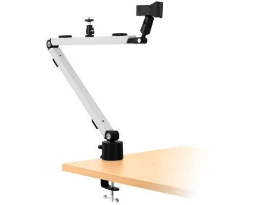MOUNT ARM, Microphone Arm with Table Clamp - White, image _ab__is.image_number.default