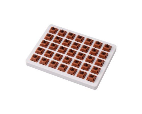 Keychron Switches for mechanical keyboards Gateron Cap Golden Brown Switch Set 35 pcs, image 