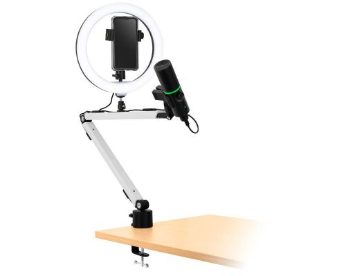 MOUNT ARM, Microphone Arm with Table Clamp - White, image _ab__is.image_number.default