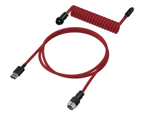 HyperX USB-C Coiled Cable Red-Black, image , 2 image