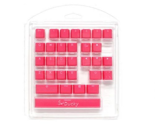 Ducky Pink 31-Keycap Set Rubber Backlit Double-Shot US Layout, image 