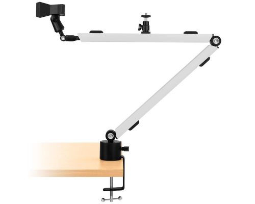MOUNT ARM, Microphone Arm with Table Clamp - White, image _ab__is.image_number.default