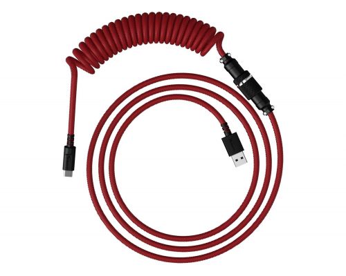 HyperX USB-C Coiled Cable Red-Black, image 
