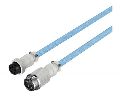 HyperX USB-C Coiled Cable Light Blue-White, image , 4 image