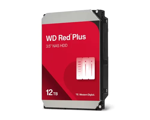 Western Digital Red Plus, 12TB NAS, 3.5", 512MB, 7200RPM, image 