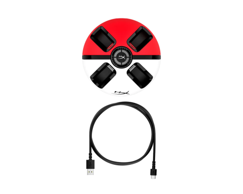 Charging Station HyperX ChargePlay Quad 2, Joy-Con Charging Station, White/Red, image , 4 image