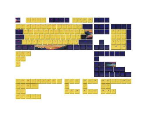 Keycaps Dark Project - Sunset PBT - ANSI & ISO, image 
