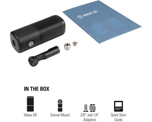 Dynamic XLR Microhpone Elgato Wave DX, Black, image _ab__is.image_number.default