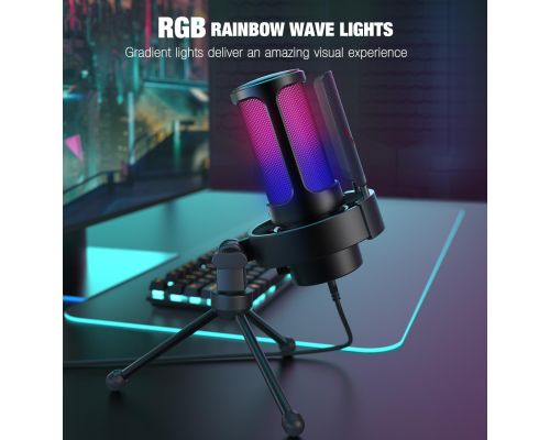 Desktop Microphone FIFINE A8V RGB - Black, image _ab__is.image_number.default