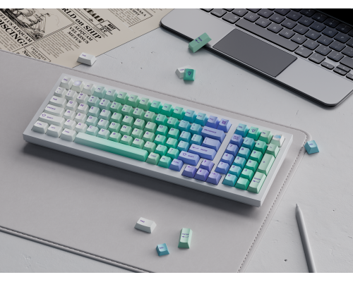 Keychron Cherry Profile Dye-Sub PBT Full Keycap Set - Cloud and Snow, image _ab__is.image_number.default