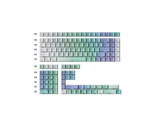 Keychron Cherry Profile Dye-Sub PBT Full Keycap Set - Cloud and Snow, image _ab__is.image_number.default