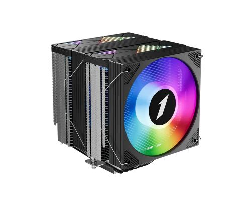 1stPlayer CPU Cooler CRYO CY12LD Black - LGA1851/AM5, Dual-Tower, ARGB, image 