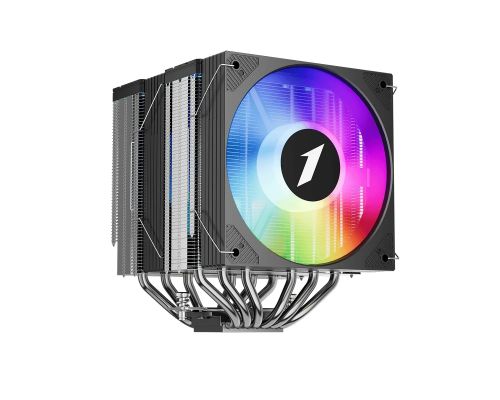 1stPlayer CPU Cooler CRYO CY12LD Black - LGA1851/AM5, Dual-Tower, ARGB, image , 4 image