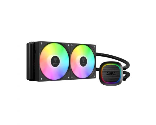 Gamdias Water Cooling 240mm - AURA GL240 v2 - aRGB, image 