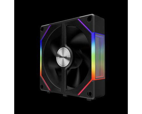 Gamdias Fan Pack 3-in-1 3x120mm - AEOLUS P2-1203, Swappable Fan Blades (Reverse Fan Blades Included), Daisy-Chain, Infinity Mirror, A-RGB, image _ab__is.image_number.default
