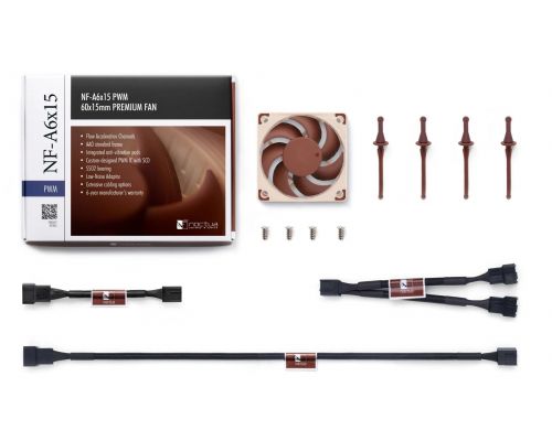 Noctua Fan 60x60x15mm PWM 550-3500rpm NF-A6x15 PWM, image , 5 image