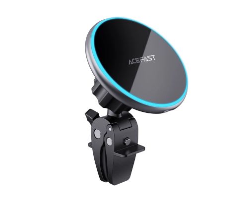 Acefast Car phone holder - for Air vent, Wireless Magnetic Wireless Charging - D3 - Silver, image 