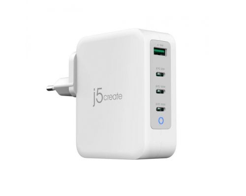 j5create 130W GaN USB-C 4-Port Charger, image 