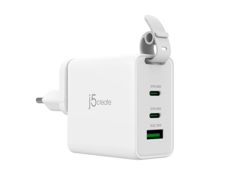 j5create 65W GaN USB-C 3-Port Charger, image 