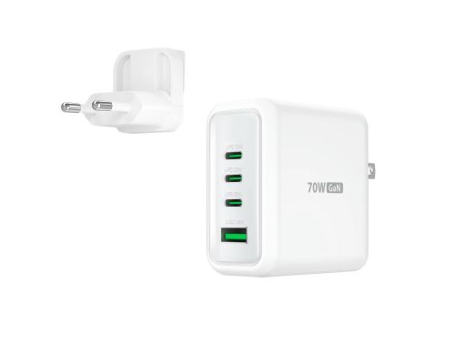 j5create 70W GaN USB-C 4-Port Charger, image 